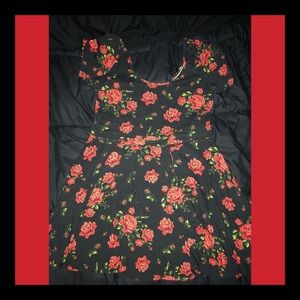 PLEASE READ🌹RARE Sourpuss Rockabilly Rose dress🌹